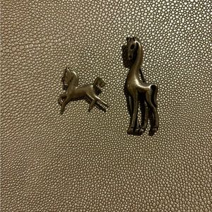 Vintage Giraffe and Pony Brooch